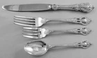 Eloquence by Lunt Sterling Silver Flatware regular 4pc Place Setting, No Mono