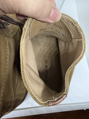 Trask Andrew Gray Weather Resistant Suede Lace-Up Boots  display picture 1
