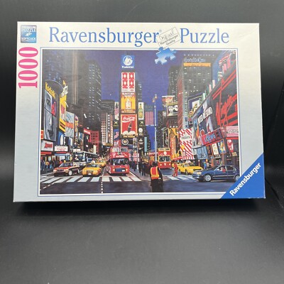 Ravensburger TIMES SQUARE NYC 1000 Piece Jigsaw Puzzle 27"x20” New York ...