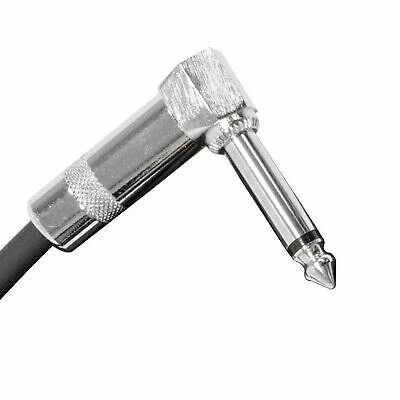 Paquete de 4 cables de instrumento de guitarra púrpura de 20 pies en ángulo recto a recto Foto 3 de 4