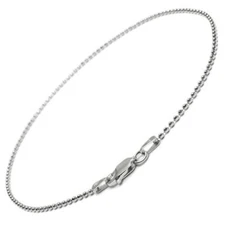925 Sterling Silver 9" or 10" Gorgeous Bead Anklet Ankle Bracelet