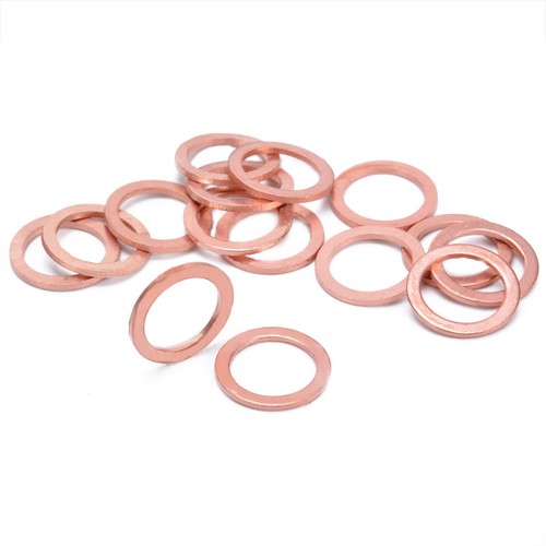 15Pcs M10 HEL Motorcycle Bike Car Brake Line Bolt Copper Crush Washers Set - Picture 2 of 6