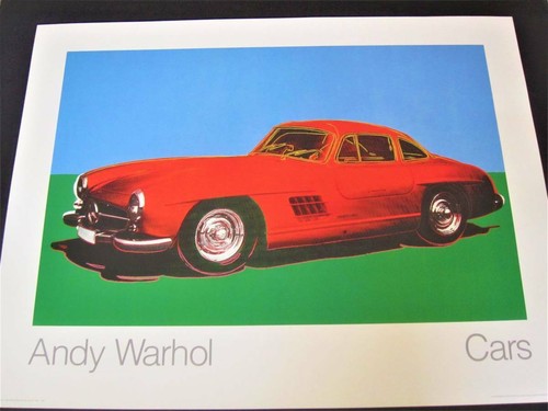 ANDY WARHOL POSTER "Cars" Mercedes Benz Art Poster 1986 Vintage - Picture 21 of 24