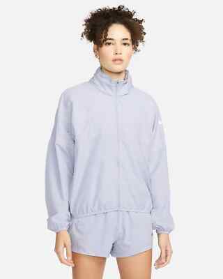 NIKE Women's Run Division Reflective Running Jacket NWT Indigo Haze SIZE: XL