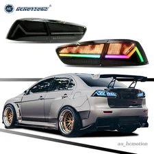 HCMOTION Digitized LED Tail Lights For Mitsubishi Lancer EVO X 2008-2017 Rear