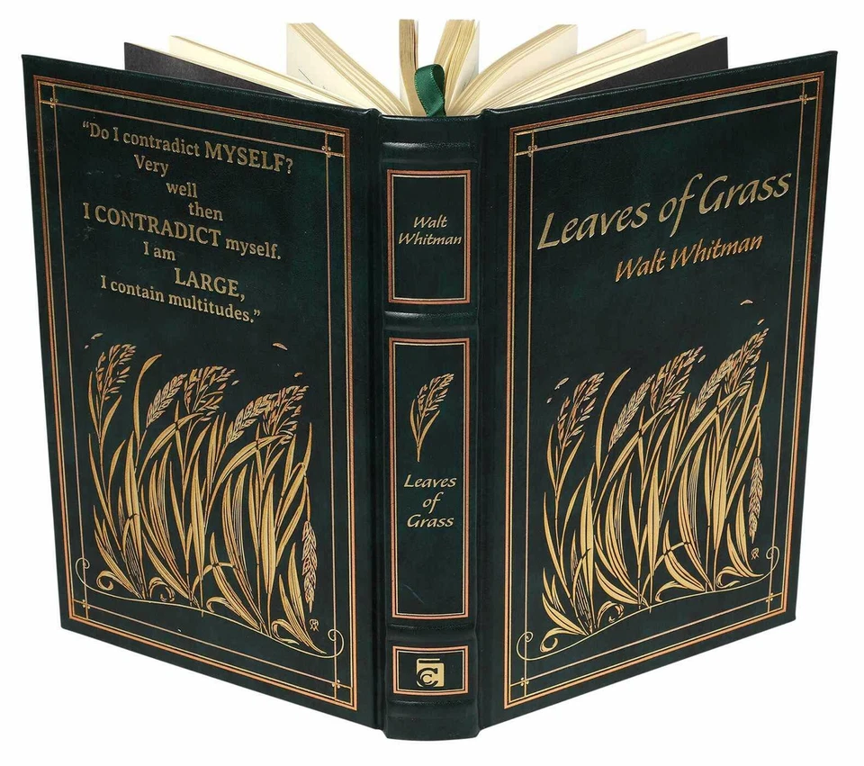 LEAVES OF GRASS Walt Whitman Leather Bound Hardcover Collectible Classics *NEW* - Image 2 of 4