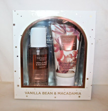 Victoria Secret Vanilla Bean  Macadamia Lotion  Mist Travel Size Gift Box Set