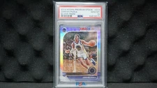 2019 Hoops Premium Basketball #223 Jordan Poole Silver Prizm rookie PSA 10