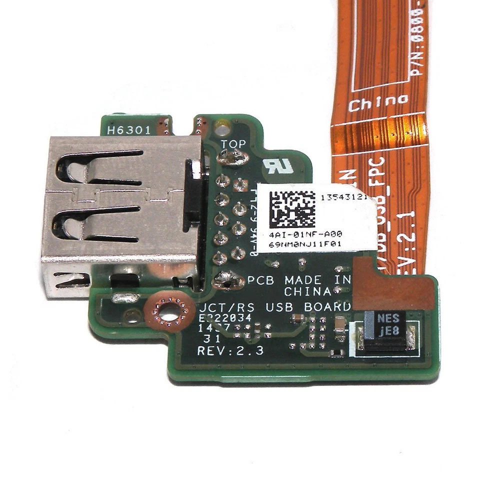 NEW USB Port Circuit Board and Cable for Dell Venue 11 Pro 7130 7190 Tablet - Image 2 of 4