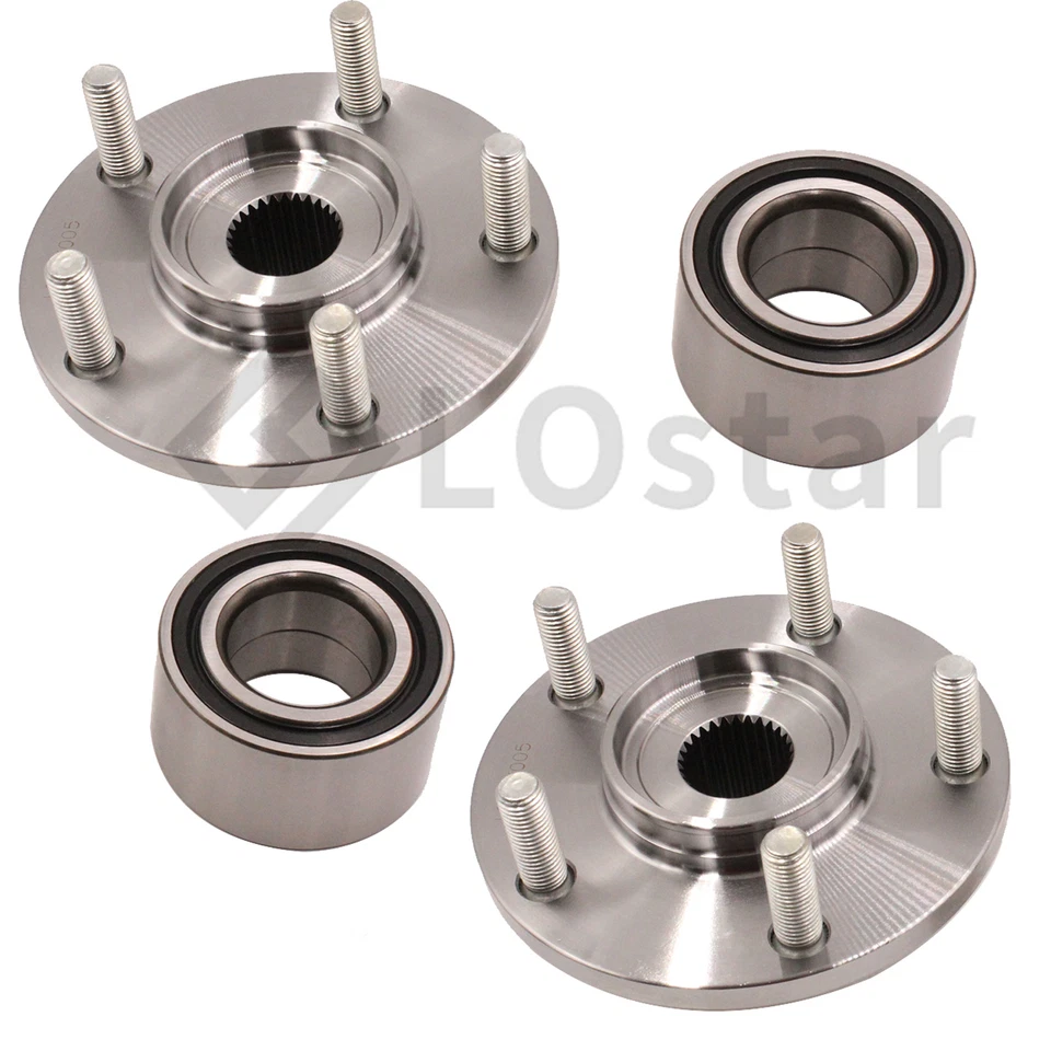 Pair(2) Front Wheel Hub & Bearing Assembly Fits 2007-2014 Mitsubishi Outlander Foto 4 de 4