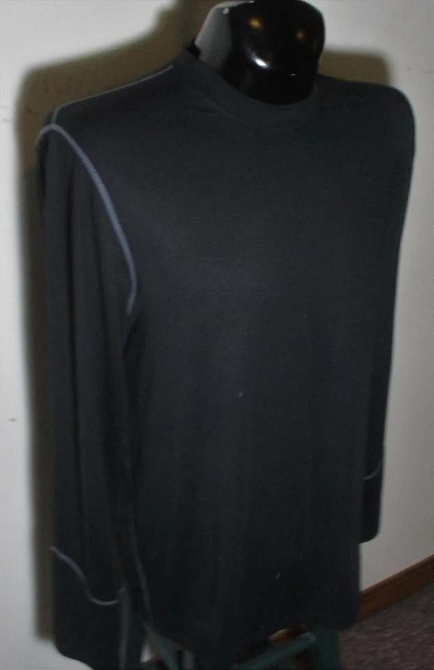 Футболка с длинным рукавом TERRAMAR черная «ClimaSense» размер 2XL - Изображение 3 из 4