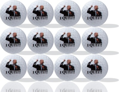 Joe Biden I Quit! Golf Balls 12 pack - Perfect Gift Idea