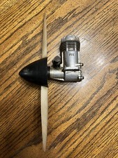 Vintage Fox RC Airplane Engine With Propeller Turns Over Well