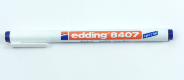 edding Paint marker 8407 0 3 mm Rundspitze Kabelmarker Permanent Farbe blau