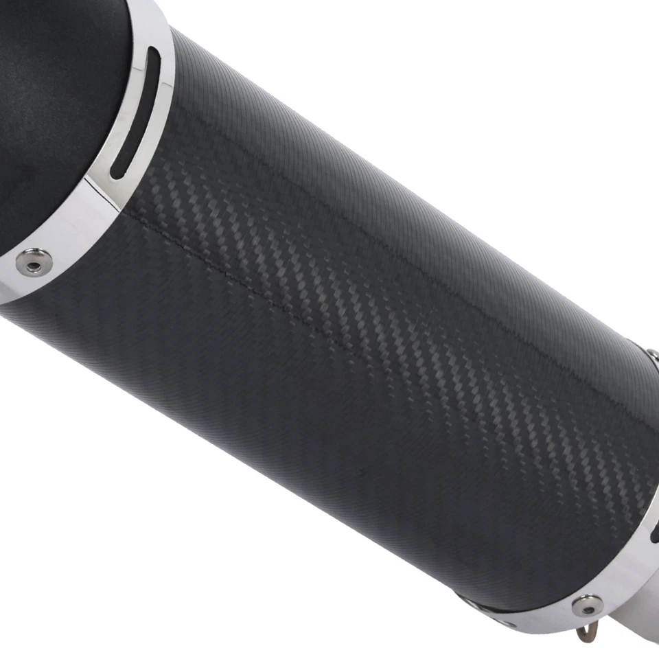 Slip For Ducati Monster 696 695 795 796 1100 Carbon Muffler Exhaust Mid Pipe - Image 4 of 4