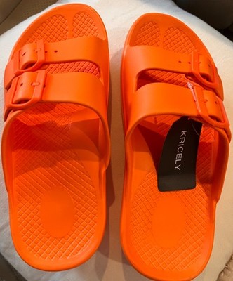 KRICELY Recovery Slides, Unisex Arch Support Cushion Sandals,Size (8.5-9)