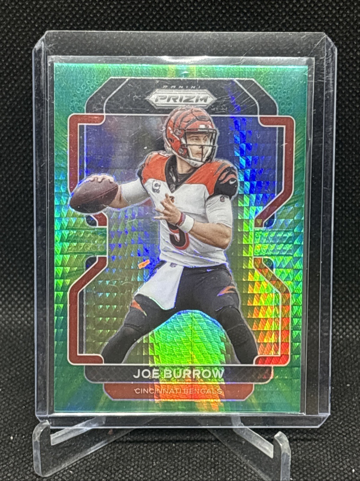2021 Panini Prizm Joe Burrow Hyper Green Prizm /175 Bengals 🔥🔥