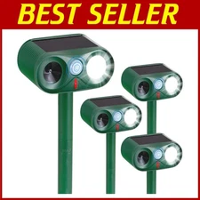 Solar Ultrasonic Animal Repeller 4Pack