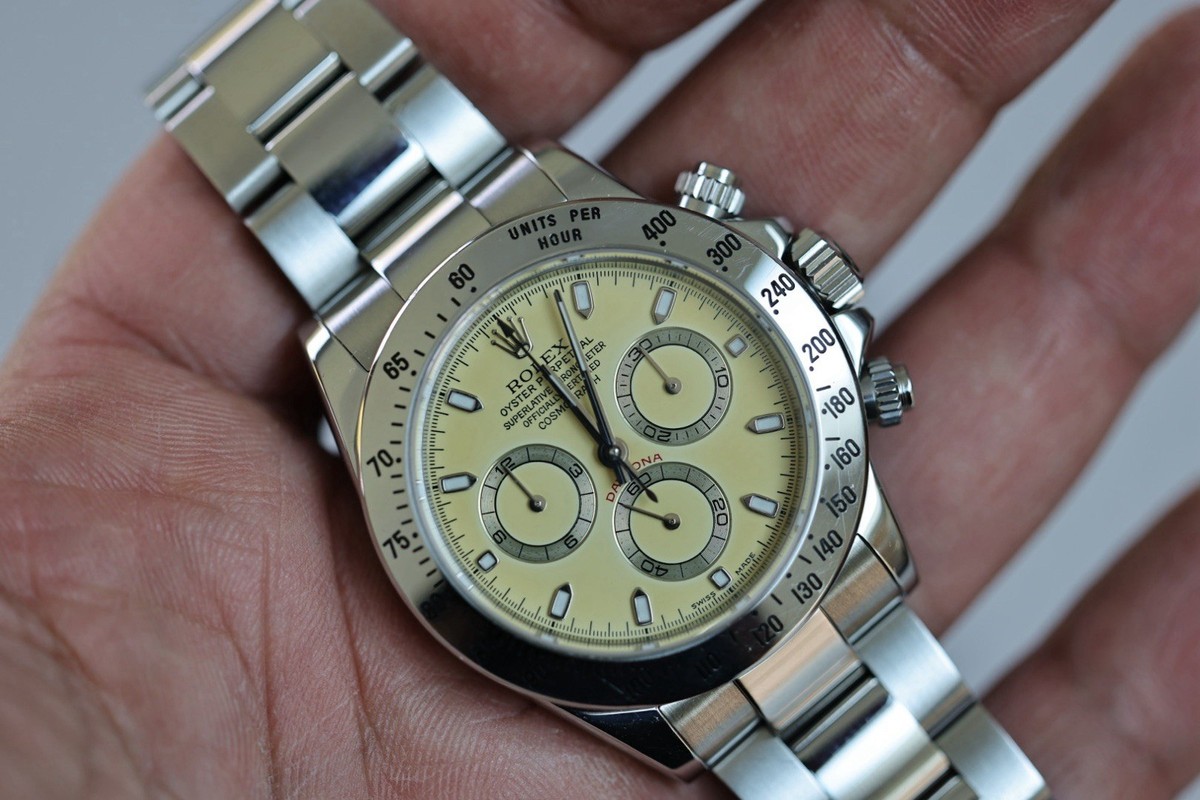 Rolex Cosmograph Daytona 116520 Cream Rolex Daytona Lemon Citrus