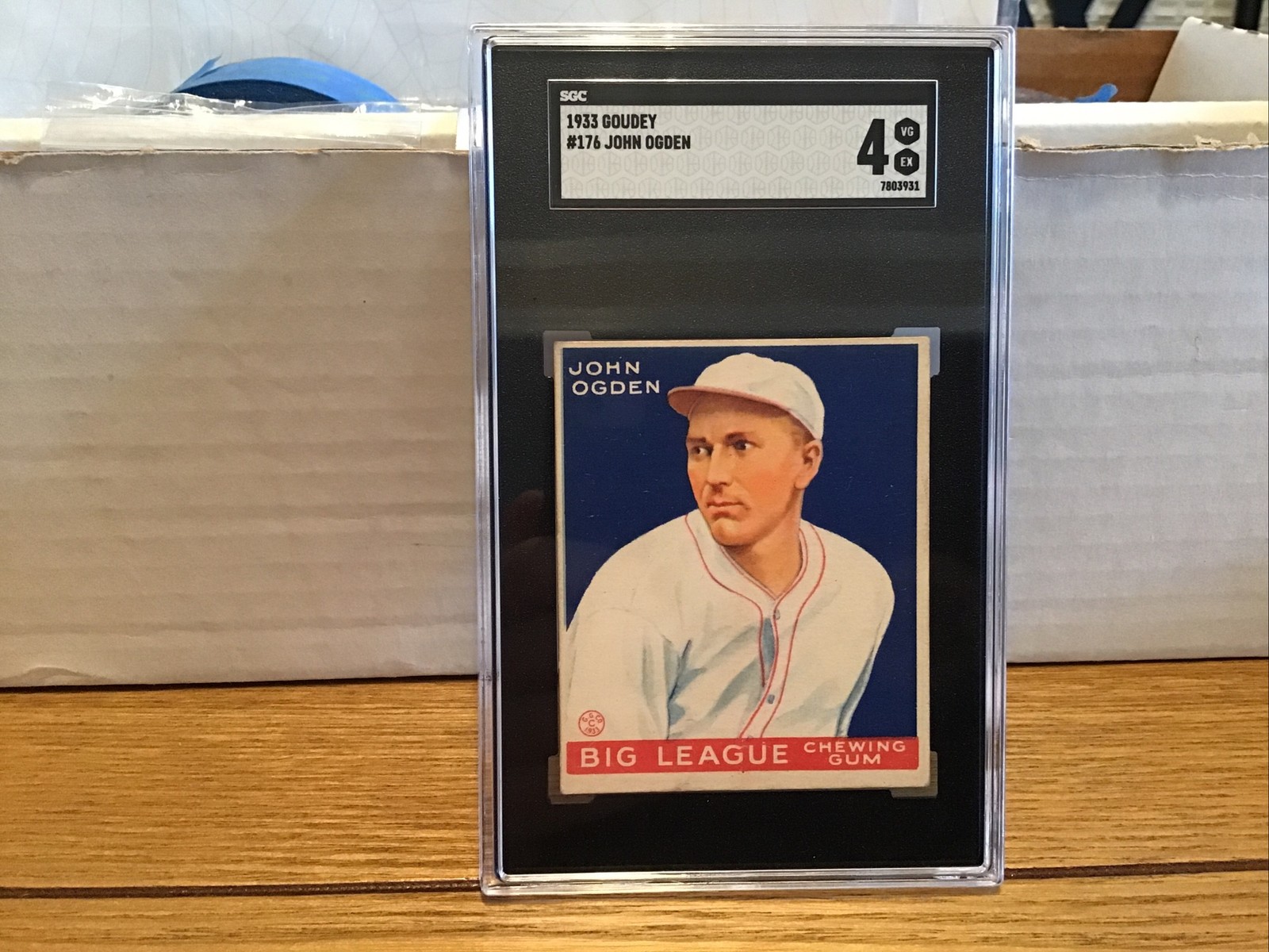 1933 Goudey John Ogden Baltimore Orioles #176 SGC 4 VG-EX