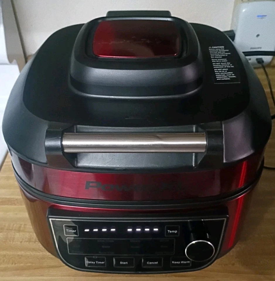 POWER XL Grill Air Fryer Combo 12 In 1, 6 QT Nonstick Model MFC-AF-6 Works Great - Image 3 of 4