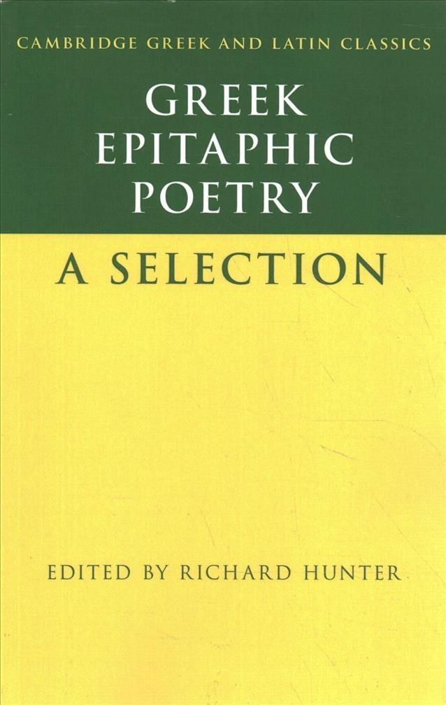 Greek Epitaphic Poetry A Selection (Paperback Book)