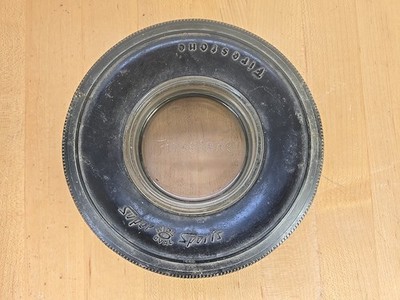 VINTAGE FIRESTONE TRANSPORT 100 TUBELESS TIRE 5.75  ASHTRAY USA MADE