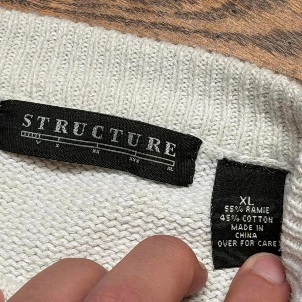 Vintage Structure Cozy Embroidered Knit Sweater   - Image 3 of 4