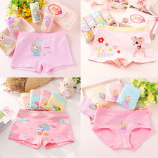 5 pcs Girls Boxer Shorts Underwear Kids Briefs Cotton Knickers Age 2-10 years-