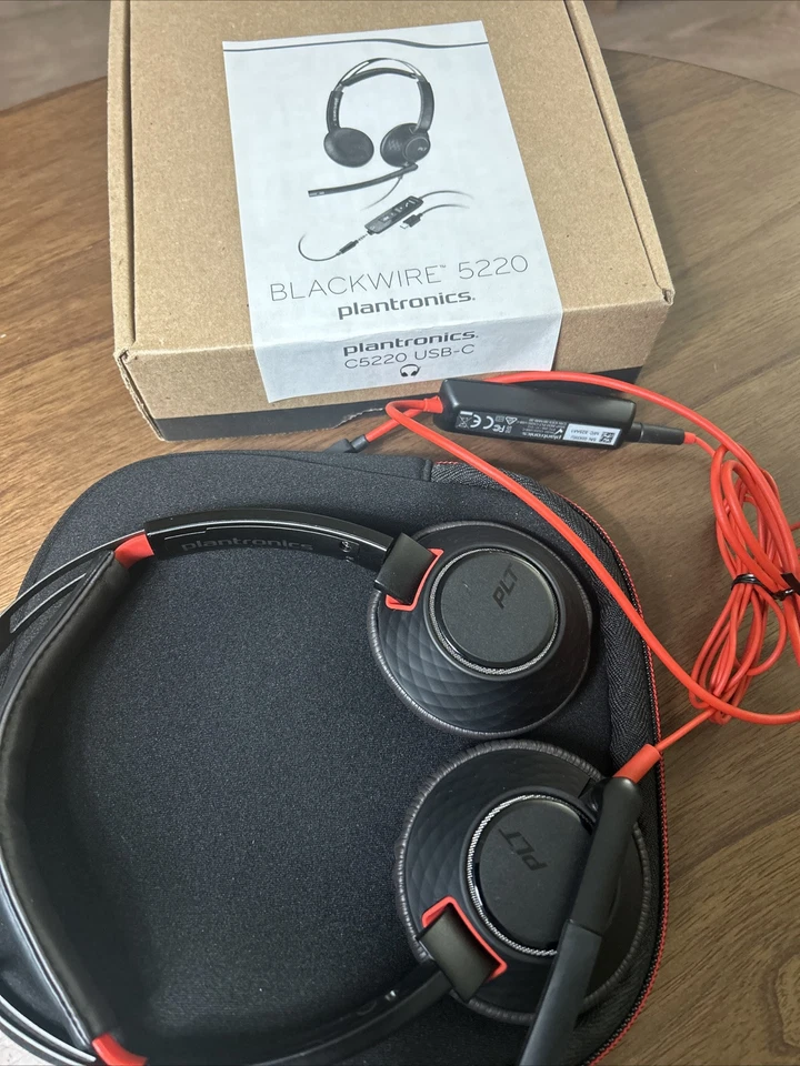 Poly Blackwire 5220 Wired Headset - Noise Cancelling Headphones with Mic - Image 2 of 4