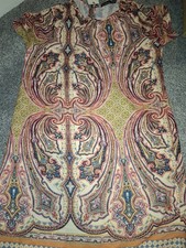  Multicolour Floral Print Short Sleeve Tea Dress Size 10