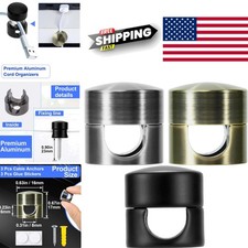 Charger Holders for Cords 3 Sets Adjustable Cable Anchor Clips Matte Black