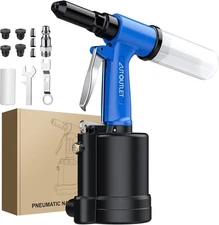 Pneumatic Rivet Gun Kit Heavy-Duty Riveter 4 Sizes Air 4 Sizes-NO Rivets