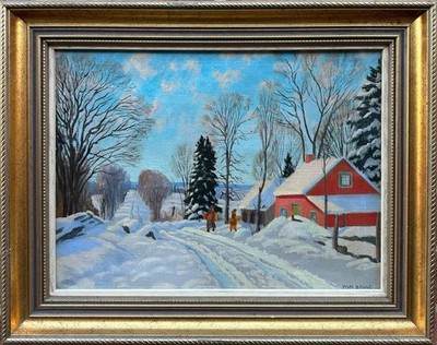 Thomas Albert Stone (Kanadier 1894-1978): Coming Home, Öl auf Leinwand, signiert