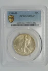 1946-D 50C Walking Liberty Half Dollar PCGS MS66+