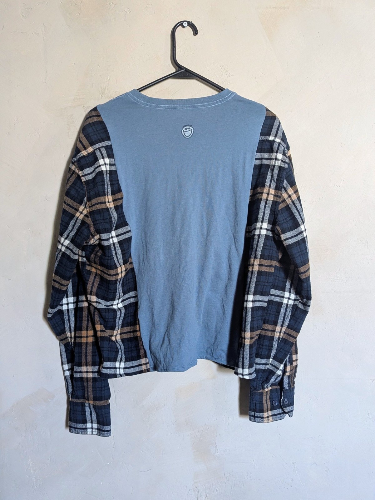 Flannel Patchwork Campfire Shirt Camping Tent Gra… - image 3