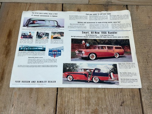 Vintage - 1956 Hudson Sales Brochure Catalog Hudson & Rambler Dealers - Picture 5 of 5