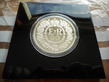 2016 UK 90th Birthday Her Majesty The Queen Silver proof 5oz Lot # 76
