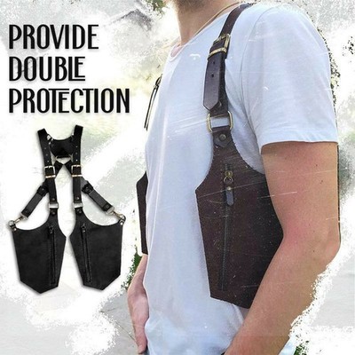 Double Shoulder Armpit Bag Strap Money Bag Adjustable Shoulder Hidden Pocket