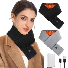 Electric Heated Scarf Winter Heating Pad Neck Warmer Heater Wrap for Men Women