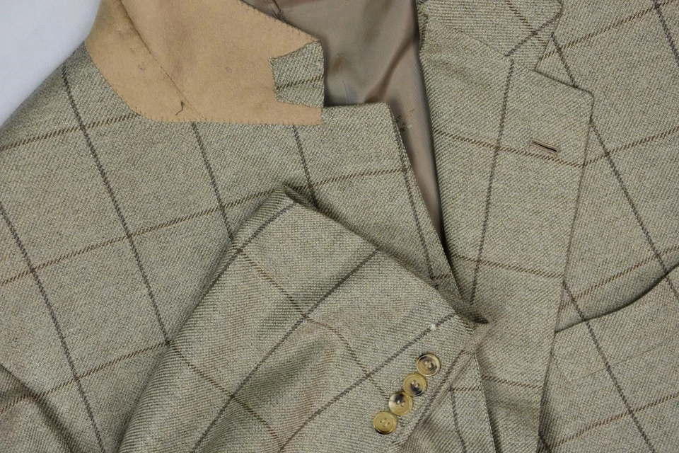 Kiton Mens 100% Cashmere Sport Coat Blazer Jacket 48 R Moth Damage - Image 4 of 4