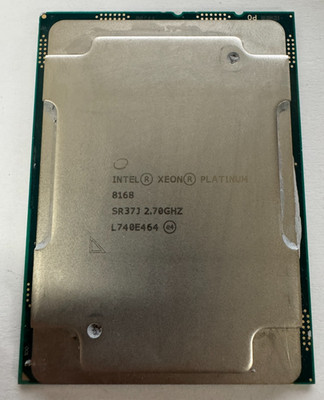 SR37J Intel Xeon Platinum 8168 2.70GHz 24-Core 33MB 205W LGA3647 Processor CPU