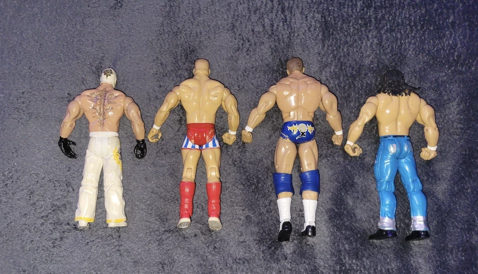 Lote WWE Jakks - Rey Mysterio, Kurt Angle, John Morrison - Figuras de acción de la era RA Foto 2 de 2