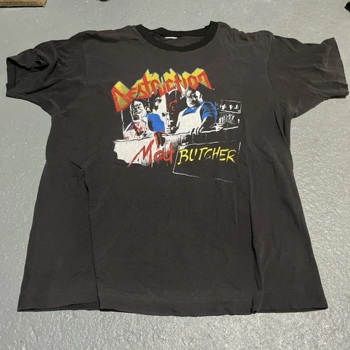 Destruction Tour Shirt Megadeth King Diamond Possess Vintage vintage concert t-shirt, vintage, single stitch, B+ condition