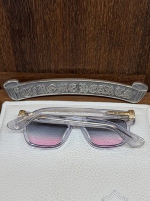 Chrome Hearts Pen 15 Sunglasses Crystal/Gold | eBay