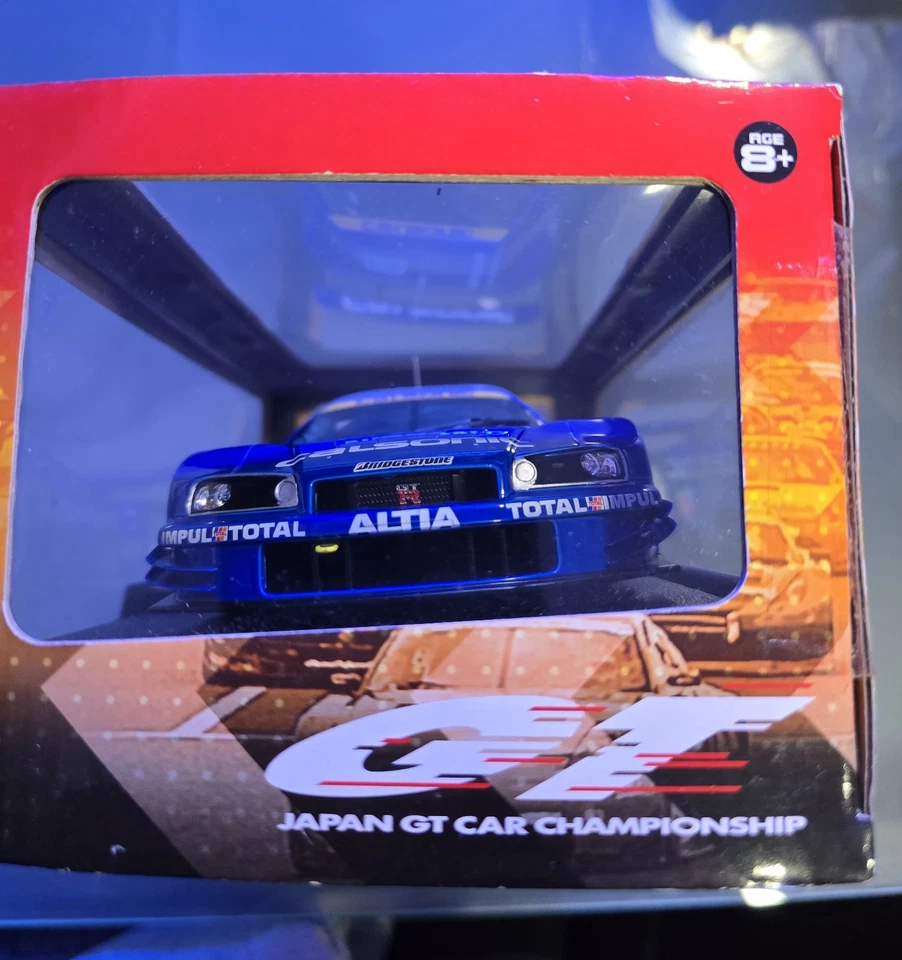 DIECAST MUSCLE MACHINES NISSAN GT-R CALSONIC SKYLINE 2003 SERIES 1:24 VGC - Image 3 of 4