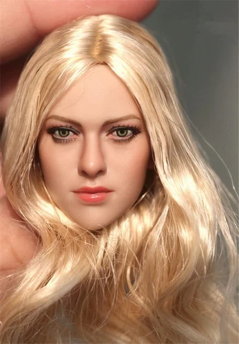 Generic 1/6 Scale Female Blonde Hair Head Sculpt for Action Figure Doll Toy - Picture 1 of 9
