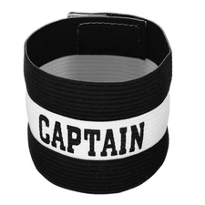 Captain's Armband Elastic Arm Band for Soccer Team Training Black New
