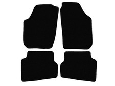 Velour Fußmatten für Skoda Fabia II 2006-2014, Schwarz x14 Rand