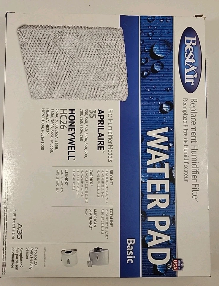 BEST AIR Water Pad A35 Basic humidifier filter W/Clora-clear Plus C Aprilaire 35 - Image 3 of 4